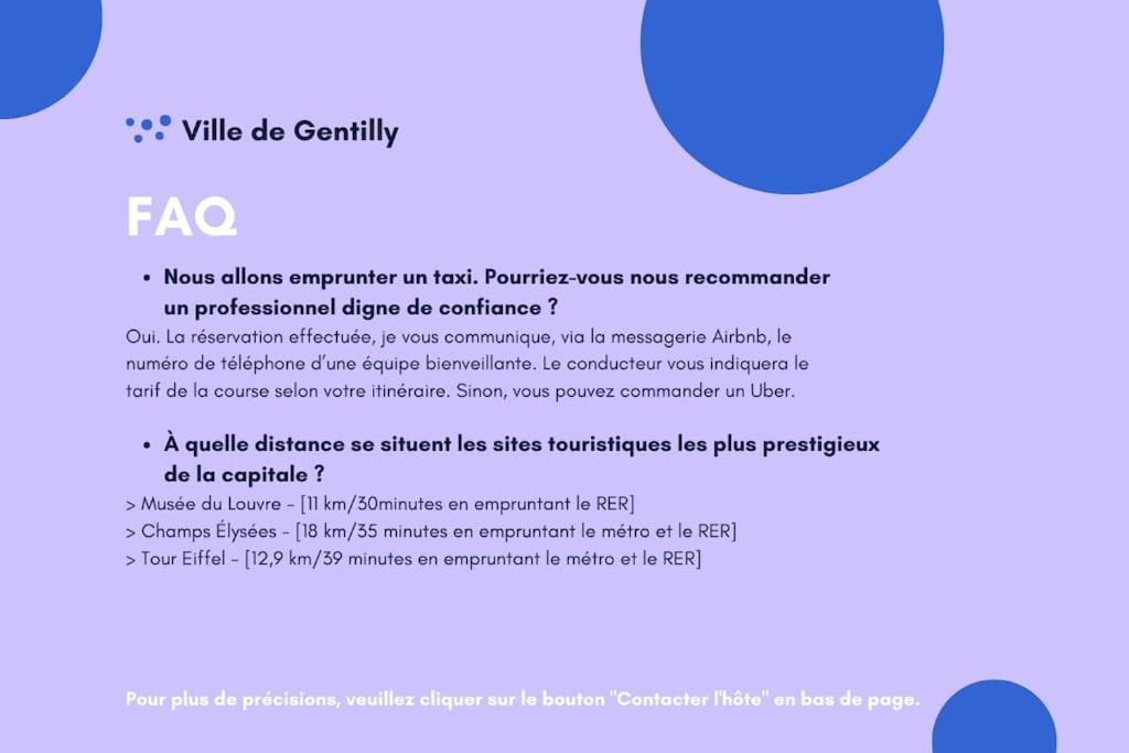 Appartement Cosy Au Calme, Proche De Paris Et Du Rer B Gentilly Buitenkant foto